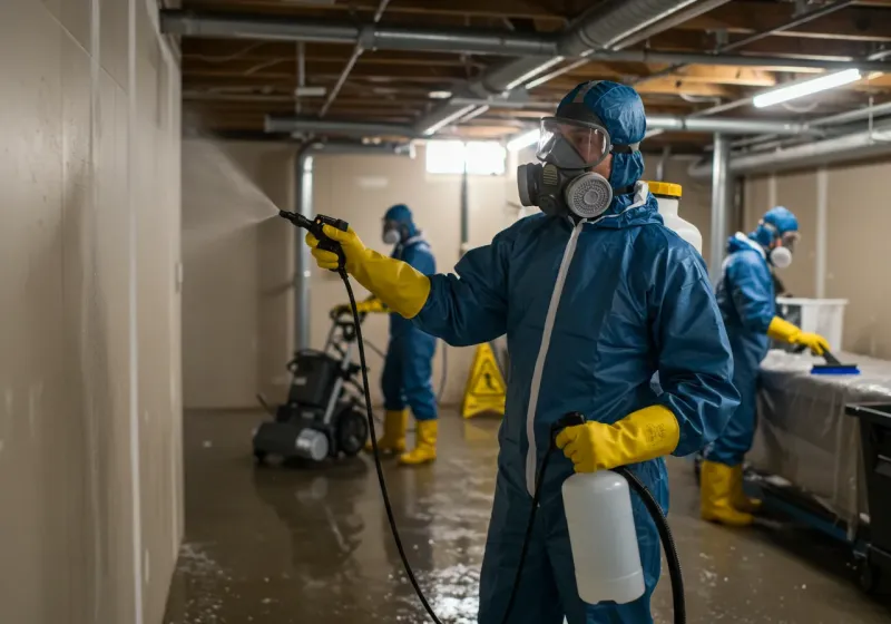 Basement Sanitization and Antimicrobial Treatment process in Carl Junction, MO