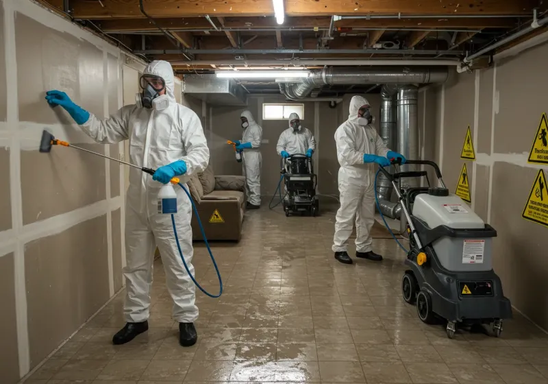 Basement Moisture Removal and Structural Drying process in Carl Junction, MO